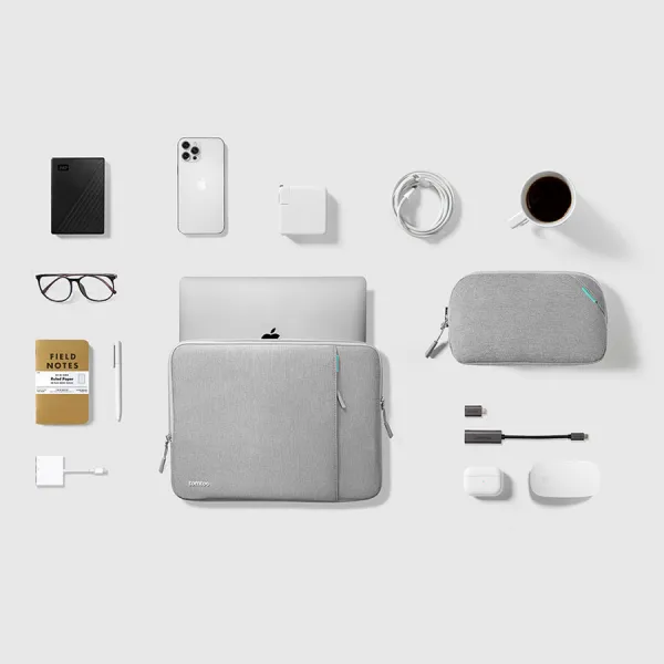 NoName tomtoc Sleeve Kit - 14" MacBook Pro, šedá