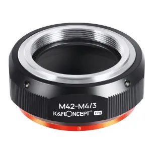 K&F Concept Vysoko presný adaptér objektívu K&F M42-M4/3 PRO (oranžový) Adaptér... 23788