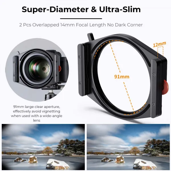 K&F Concept Špičkový systém štvorcovej konzoly K&F, so vstavaným 95 mm CPL, s... 23686