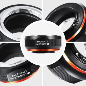 K&F Concept Vysoko presný adaptér objektívu K&F M42-M4/3 PRO (oranžový) Adaptér... 23788