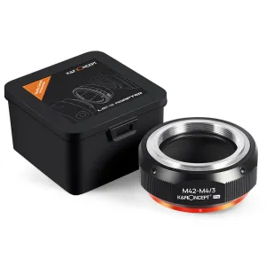 K&F Concept Vysoko presný adaptér objektívu K&F M42-M4/3 PRO (oranžový) Adaptér... 23788
