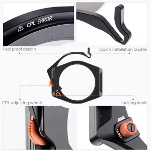 K&F Concept Špičkový systém štvorcovej konzoly K&F, so vstavaným 95 mm CPL, s... 23686