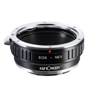K&F Concept Adaptér objektívu K&F Objektív Canon EOS na držiak Sony Alpha Nex E-Mount 22901