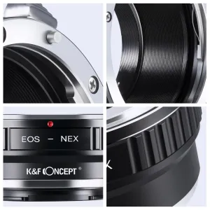 K&F Concept Adaptér objektívu K&F Objektív Canon EOS na držiak Sony Alpha Nex E-Mount 22901