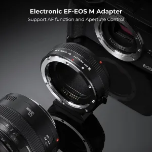 K&F Concept Elektronické automatické zaostrovanie K&F bajonet Canon EF/EF-S na EOS M s... 28341