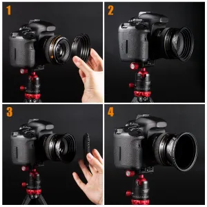 K&F Concept K&F 18-dielna sada adaptéra filtračných krúžkov, sada kovových nášľapných... 22954