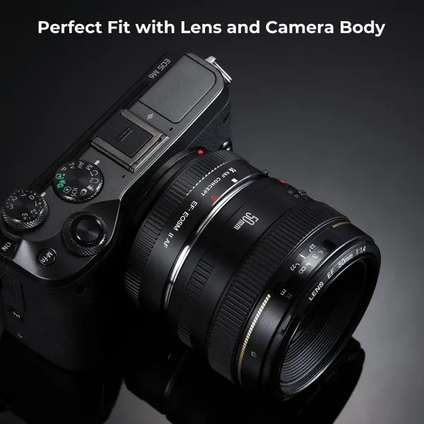 K&F Concept Elektronické automatické zaostrovanie K&F bajonet Canon EF/EF-S na EOS M s... 28341