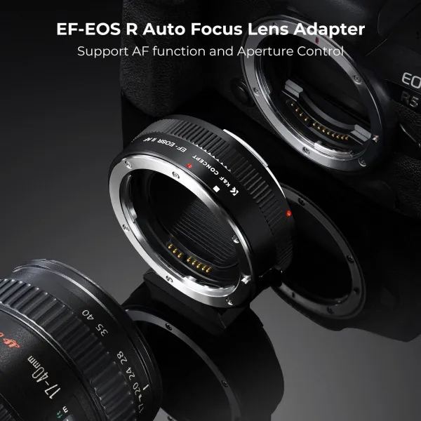 K&F Concept Elektronické automatické zaostrovanie K&F bajonet Canon EF/EF-S na EOS R s... 28339