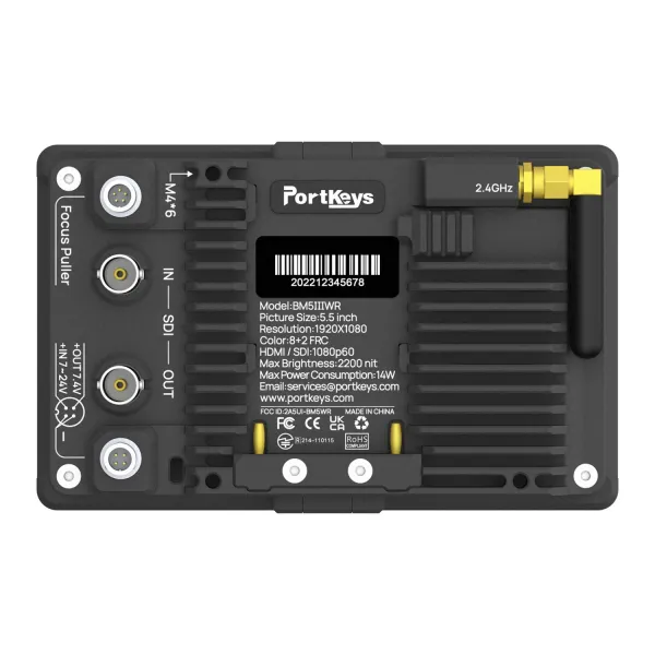 PortKeys Monitor BM5 WR 5,5“ s bezdrôtovým ovládaním RED KOMODO 16791