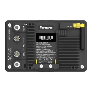 PortKeys Monitor BM5 WR 5,5“ s bezdrôtovým ovládaním RED KOMODO 16791