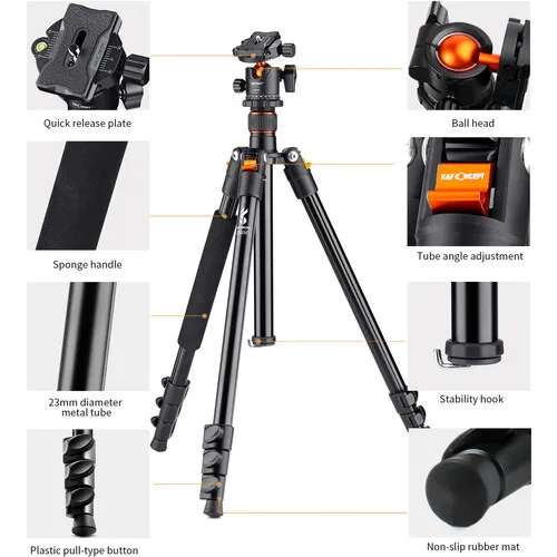 K&F Concept SA234 DSLR fotoaparát statív s guľovou hlavou KF-28 22872