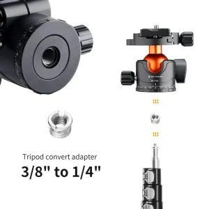 K&F Concept K&F Profesionálna 35 mm kovová statívová guľová hlava otočná panoramatická... 22912