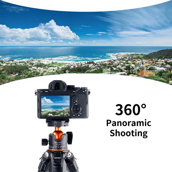K&F Concept K&F Profesionálna 35 mm kovová statívová guľová hlava otočná panoramatická... 22912