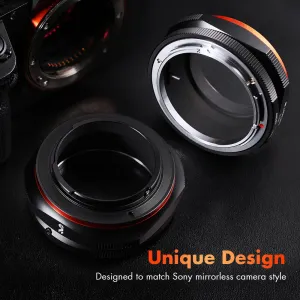 K&F Concept K&F adaptér na uchytenie objektívu FD na E pre držiak objektívu Canon FD FL... 23787