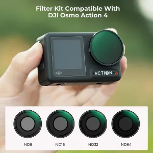K&F Concept Sada filtrov K&F DJI Osmo Action 4 ND ND8+ND16+ND32+ND64, 4 sady, optické... 30862