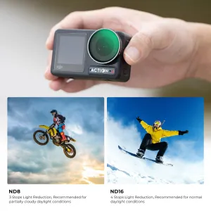 K&F Concept Sada filtrov K&F DJI Osmo Action 4 ND ND8+ND16+ND32+ND64, 4 sady, optické... 30862