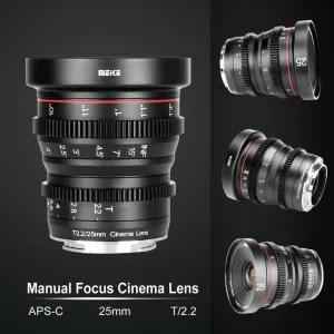 Meike Cine Lens 25 mm T2.2 pre MFT 15022
