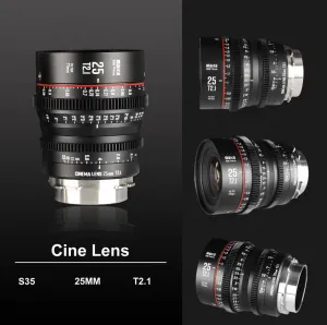 Meike 25 mm T2.1 Super35 Prime Cine Lens (PL) 19079