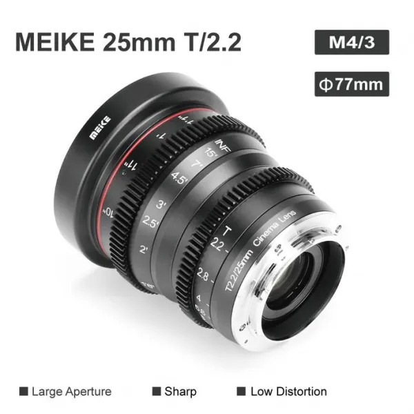 Meike Cine Lens 25 mm T2.2 pre MFT 15022