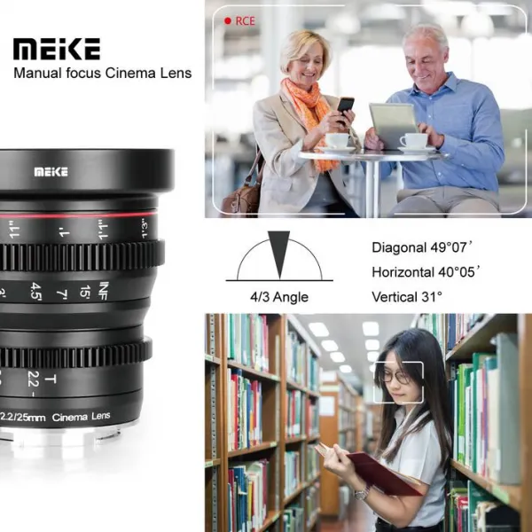 Meike Cine Lens 25 mm T2.2 pre MFT 15022