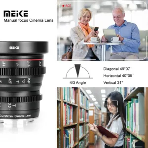 Meike Cine Lens 25 mm T2.2 pre MFT 15022