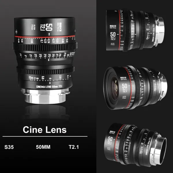 Meike 50 mm T2.1 S35 Prime Cine Lens PL 16920
