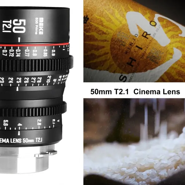 Meike 50 mm T2.1 S35 Prime Cine Lens PL 16920