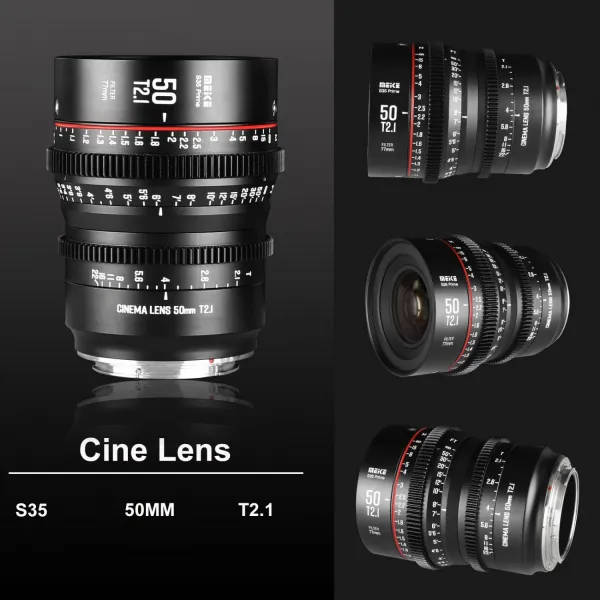 Meike Objektív 50 mm T2.1 S35 Prime EF 16919