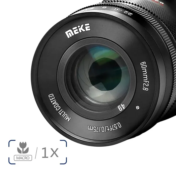 Meike 60 mm f/2,8 APS-C MF Macro Prime Lens (RF) 21521