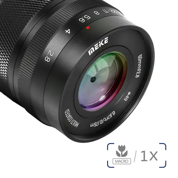 Meike 60 mm f/2,8 APS-C MF Macro Prime Lens (RF) 21521