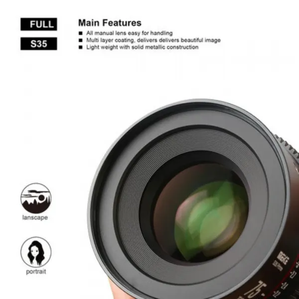 Meike 75 mm T2.1 Super 35 Prime (upevnenie EF) 18393