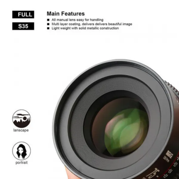 Meike 75 mm T2.1 Super 35 Prime (uchytenie PL) 18392