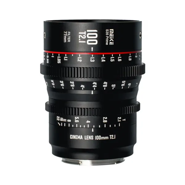 Meike Prime 100 mm T2.1 Cine Lens pre Super 35 Frame Cinema Camera System EF Mount 21947