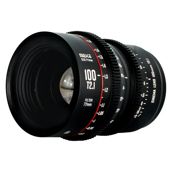 Meike Prime 100 mm T2.1 Cine Lens pre Super 35 Frame Cinema Camera System EF Mount 21947