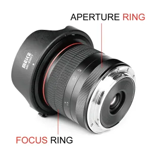 Meike 8 mm f/3,5 ultraširokouhlý objektív Fisheye pre všetky Canon EOS EF Mount 21945