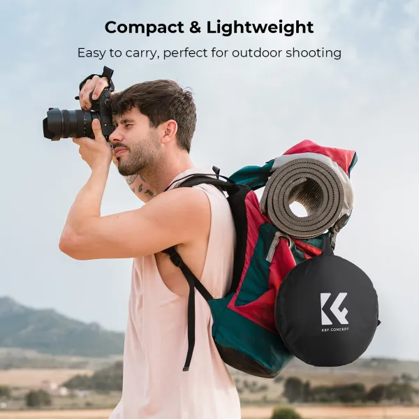 K&F Concept K&F 56 cm okrúhly reflektor Svetelný difúzor 5 v 1 skladací multidisk s taškou 30859