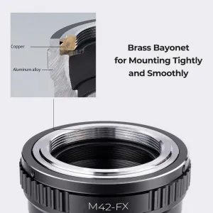 K&F Concept VYSOKO PRESNÝ DRŽÁK ADAPTÉRA OBJEKTOV, M42-FX 31185