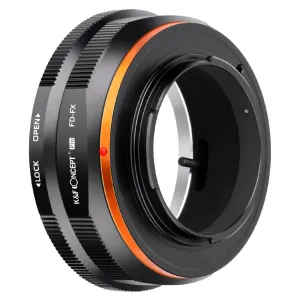 K&F Concept KF M13115 Vysoko presný držiak adaptéra objektívu s novým dizajnom, FD-FX 31169