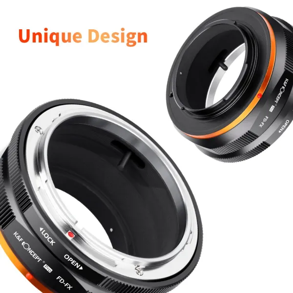K&F Concept KF M13115 Vysoko presný držiak adaptéra objektívu s novým dizajnom, FD-FX 31169