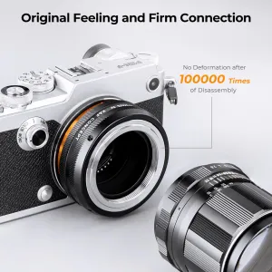 K&F Concept KF, M10126, VYSOKO PRESNÝ ADAPTÉR OBJEKTOV, Antireflexný, M42-M4/3 IV PRO 31151