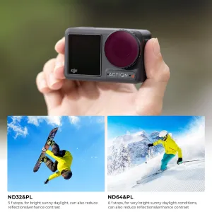 K&F Concept Sada filtrov DJI Osmo Action 4 ND&PL ND8&PL+ND16&PL+ND32&PL+ND64&PL 4... 31141