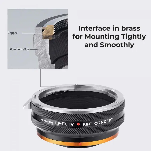 K&F Concept 2022 Vysoko presný držiak adaptéra objektívu s novým dizajnom, EF-FX IV PRO 31168