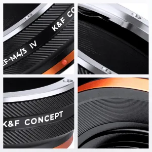 K&F Concept KF, M12126, VYSOKO PRESNÝ ADAPTÉR OBJEKTOV, Antireflexný, EOS-M4/3 IV PRO 31178