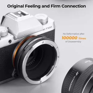 K&F Concept 2022 Vysoko presný držiak adaptéra objektívu s novým dizajnom, EF-FX IV PRO 31168