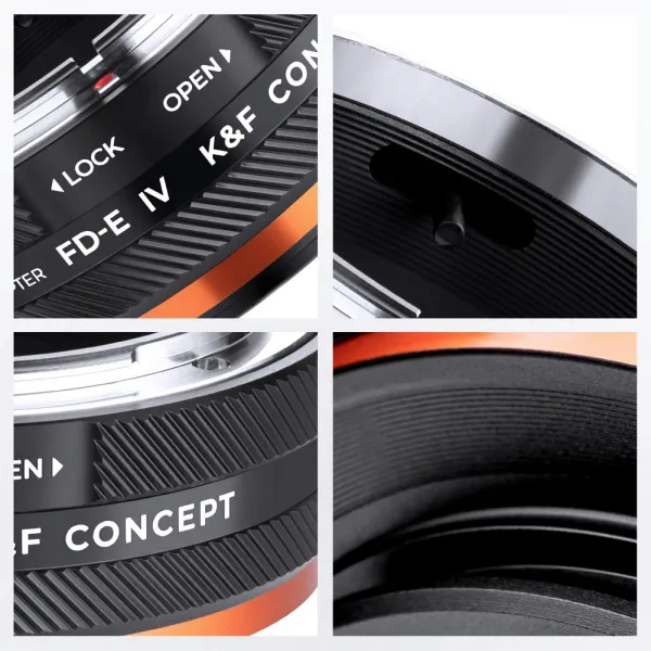 K&F Concept KF,M18106,VYSOKO PRESNÝ ADAPTÉR OBJEKTOV,Antireflexný,NIK(G)-NEX IV PRO 31154