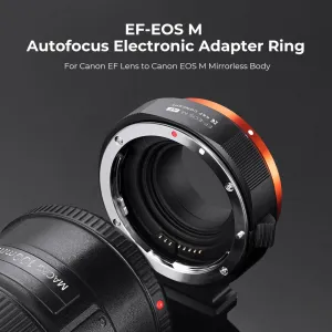 K&F Concept Elektronický adaptér objektívu s automatickým zaostrovaním EF/EF-S-EOSM 31187