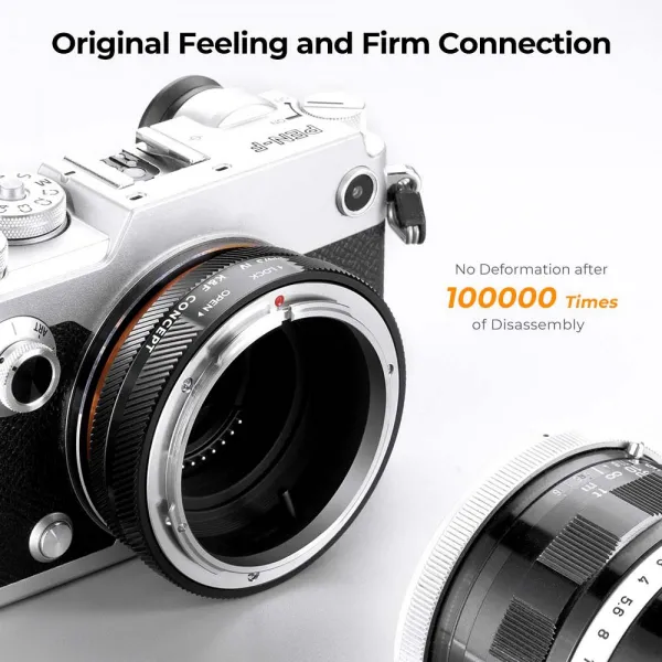 K&F Concept 2022 Vysoko presný držiak adaptéra objektívu s novým dizajnom, FD-M4/3 IV PRO 31170