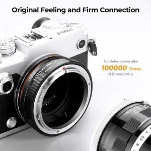 K&F Concept 2022 Vysoko presný držiak adaptéra objektívu s novým dizajnom, FD-M4/3 IV PRO 31170