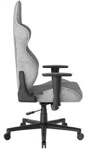 herná stolička DXRacer GLADIATOR sivo-biela látková