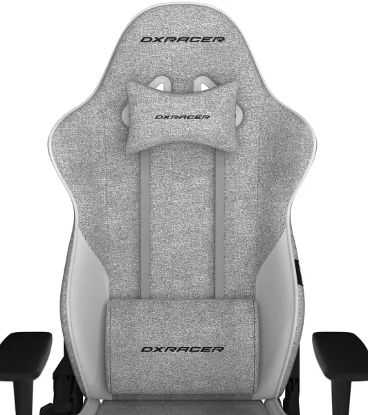 herná stolička DXRacer GLADIATOR sivo-biela látková